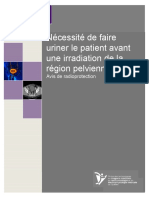 Faire Uriner Avant Lirradiation de La Region Pelvienne 2019