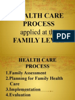 Healthcare Process Applied at The Family LEvel