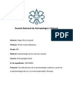 Consideraciones Sobre La Epistemología Moderna A Partir de La Epistemología Del Sur y La Transmodernidad