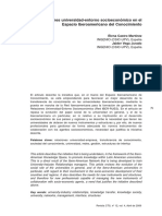 Las Relaciones Universidad-Entorno Socioeconómico en El Espacio Iberoamericano Del Conocimiento