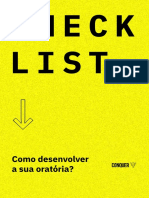 Checklist - Como Desenvolver Sua Oratória