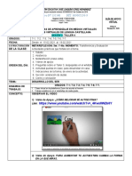 4 - GRADOS 7-3 Al 7-7 TALLER 4 - CASTELLANO - 2 SESIÓN - Del 15 Al 19 Feb - 2021 (Desarrollo Del Ser)