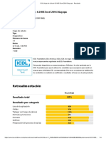 ICDL Hojas de Cálculo 6.0 MS Excel 2016 Diag Spa - Resultado