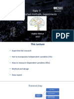 Topic 3-Quantitative Methods (Experiments)