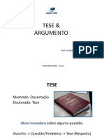 Tese e Argumentos