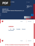 Sesión 04: Plan Contable General Empresarial y La Empresa: Pregrado