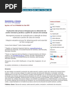 Evaluación Del Proceso Integral para La Obtención de Aceite Esencial y Pectina A Partir de Cáscara de Naranja