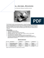 Floating Carriage Micrometer