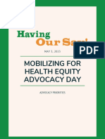 Hos Mobilizing For Health Equity Advocacy Day 2023 - Leave Behind 1