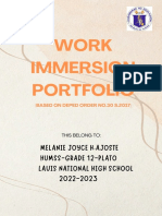 Work Immersion Portfolio