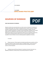 Evidence Based Practice