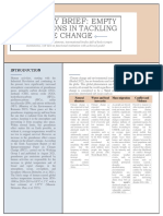 Policy Brief: Empty Institutions in Tackling Climate Change