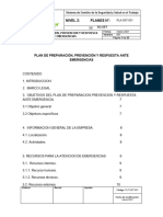 Plan de Preparación, Prevención y Respuesta Ante Emergencias