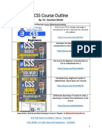 CSS Course Outline