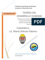 Actividad 1 - Síntesis de Las Ideas Principales Sobre El Concepto de Desarrollo Plasmadas en El Informe de Desarrollo Humano de 1990