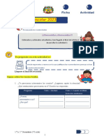 FICHA DE REFUERZO ESCOLAR Ficha 2 - Actividad 3