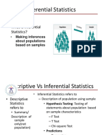 Inferential Statistics and Linear Regression