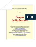 (French) Alain (Emile Chartier) - Propos de Littérature