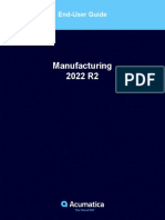 AcumaticaERP Manufacturing