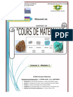 Support de Cours de Materiaux l1gcv-s1 - Flodo