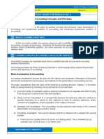 Accounting Module 2 Accounting Concepts and Principles