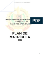 Información Del Servicio Educativo SJDT - 2022