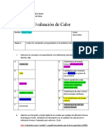 RENATA LOPEZ Evaluación de 8°. CALOR