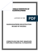 Curriculum For Postgraduate Diploma in Medical Ultrasound