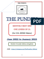 June 2022 To January 2023 CA - THE PUNDITS