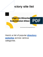 Directory Site List