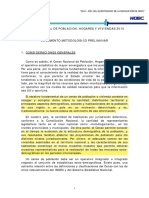 Censo Nacional de Población, Hogares y Viviendas 2010. Documento Metodológico - Selección