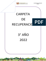 Carpeta de Recuperación 3 ° Sec. 2022