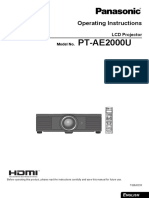 PT-AE2000U: Operating Instructions