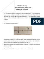 4 FOLHA Complementar Problemas Sistemas de Particulas V13junho2021