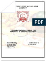 Jaipuria Institute of Management Lucknow: "Comparative Analysis of CRM Practices in Bakery Industry"