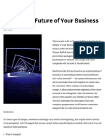 Predict The Future of Your Business - HBR