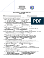 1stPeriodicalTest Math9 2022-2023