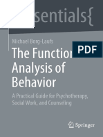 The Functional Analysis of Behavior: Michael Borg-Laufs