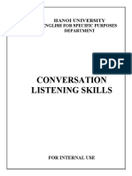 Conversation Listening - in Class and Homework Material