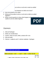 Acids + Carbonates