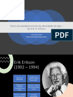 Slides - Adolescência - Psicossocial - Teoria de Erik Erikson