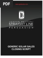 7 Generic Solar Sales Closing Script