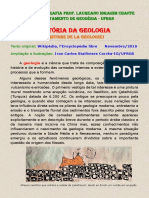 Histria Da Geologia UFRGS