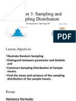 Sampling and Sampling Distribution