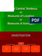 Measures of Central Tendency