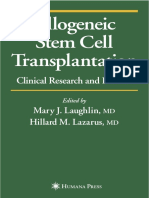 Allogeneic Stem Cell Transplantation - M. Laughlin, H. Lazarus (Humana, 2003) WW