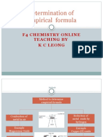 Empirical and Molecular Formula (EXPT)