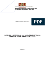 Patentes: A Importância Das Invenções e Os Traços Gerais Do Regime Jurídico Português