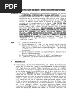 Informe Administrativo 001-Felicitacion A Uneme Caso Cobre