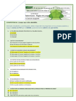 UNIDAD lII SESION 3 - FICHA DE TRABAJO 3 Balonmano - Reglas de Juegos